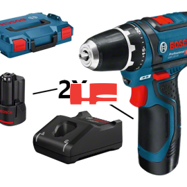 VISSEUSE BOSCH BLEU GSR 12V-15 Professional + BOX + 2 ACCUs + CHARGEUR